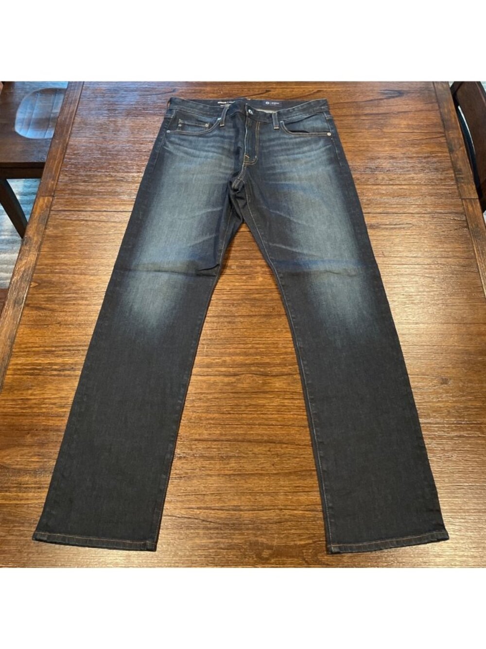 AG Graduate Tailored Leg Jean Mens 32x33 Viper Dark Wash Faded Stretch Japan